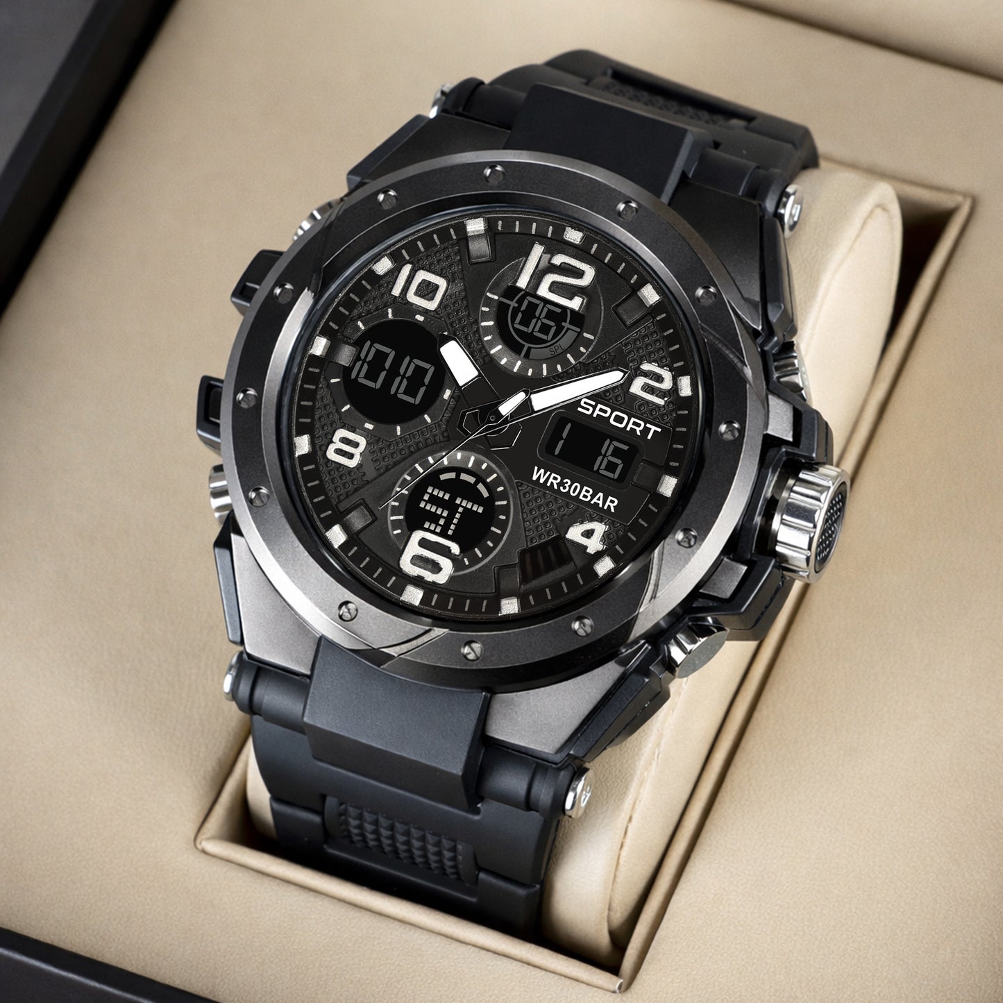 Fastrack StreetStyle Digital Black Green Polyether Strap Unisex Watch