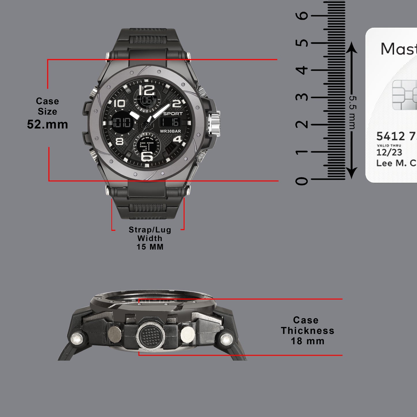 Fastrack StreetStyle Digital Black Green Polyether Strap Unisex Watch
