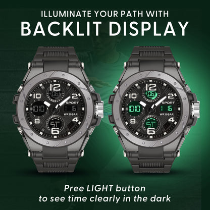 Fastrack StreetStyle Digital Black Green Polyether Strap Unisex Watch