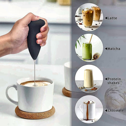 MULTICOLOUR 50 W Black Electric Whisk, Hand Blender (coffee Frother Electric Blender Mixer)