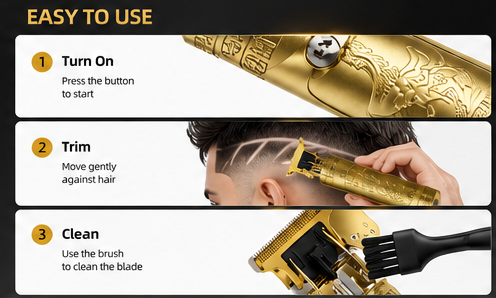 GOTRIM Hair Trimmer & Beard Trimmer for Men Professional, Electric Razor Shavers for Men, T Blade Precision Edgers Liners, Barber Clippers for Hair Cutting Mustache Facial, Mens Gifts