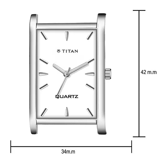 Brand watch Treandy White Dial Black Leather Strap Analog Watch For Men